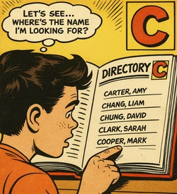 Logo For The Artists and Writers Section - Letter C