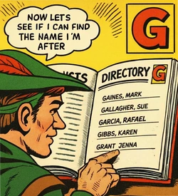 Logo For The Artists and Writers Section - Letter G