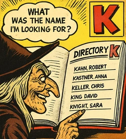 Logo For The Artists and Writers Section - Letter K