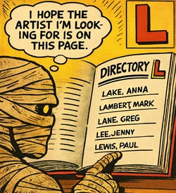 Logo For The Artists and Writers Section - Letter L