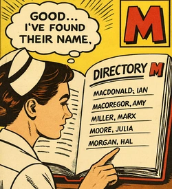 Logo For The Artists and Writers Section - Letter M