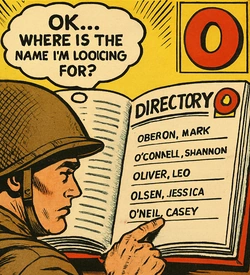 Logo For The Artists and Writers Section - Letter O