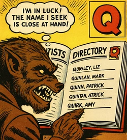 Logo For The Artists and Writers Section - Letter Q