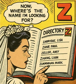 Logo For The Artists and Writers Section - Letter Z