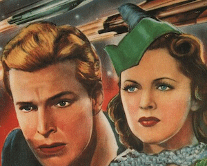 Detail from a Flash Gordon poster