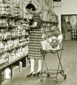 An early shopping trolley
