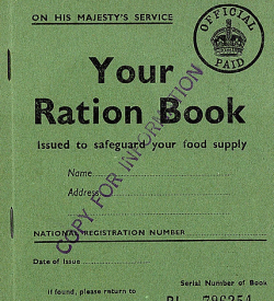 A WWII ration book
