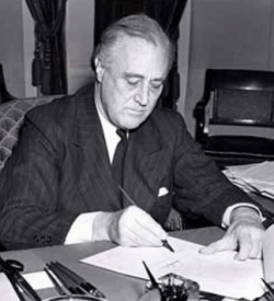 Roosevelt Signs The Lend Lease Bill
