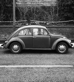 An early VW Beetle