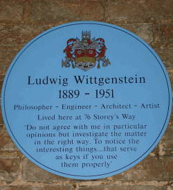 Ludwig Wittgenstein Blue Plaque