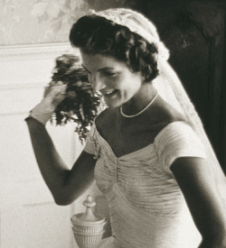 Jackie Kennedy on her wedding day