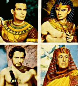 Section from the Ten Commandments film poster