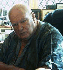Photograph of Patrick Moore in old age