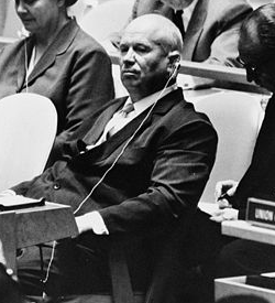 Nikita Khrushchev Speaking at the United Nations