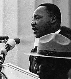 Martin Luther King Making I Have A Dream Speach