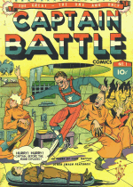 Cover For Captain Battle Comics