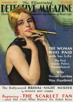 Cover For The Illustrated Detective Magazine