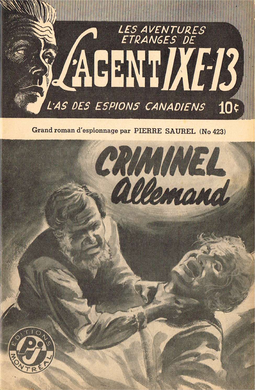 Book Cover For L'Agent IXE-13 v2 423 - Criminel allemand