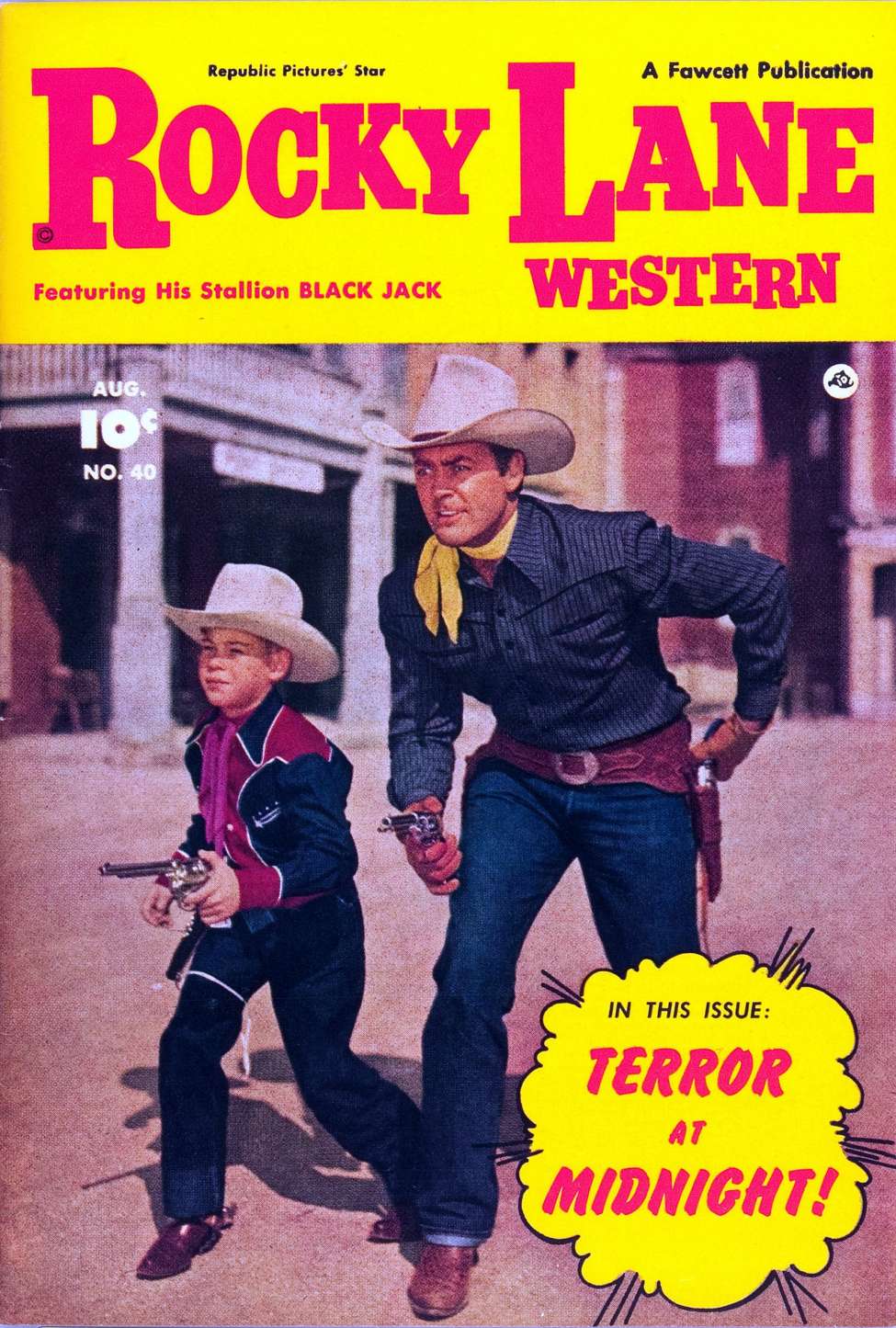 Comic Book Cover For Rocky Lane Western 40