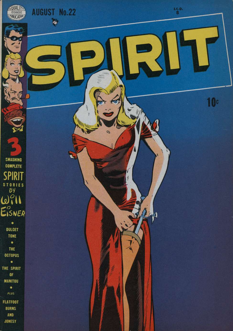 Comic Book Cover For The Spirit 22