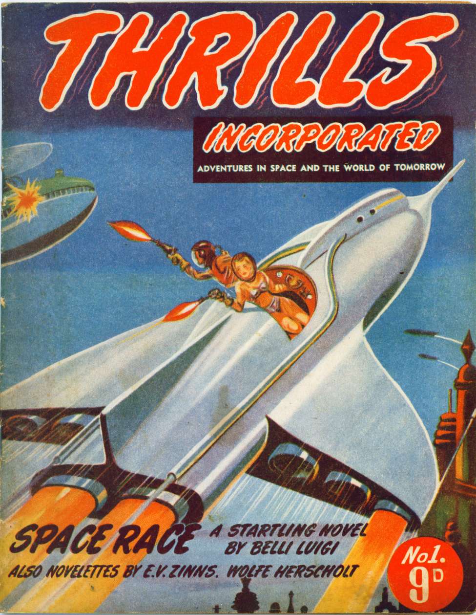 Comic Book Cover For Thrills Incorporated 1 - Space Race - Belli Luigi