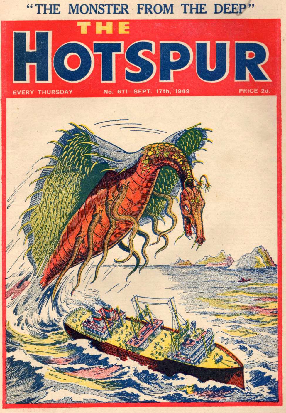 Comic Book Cover For The Hotspur 671