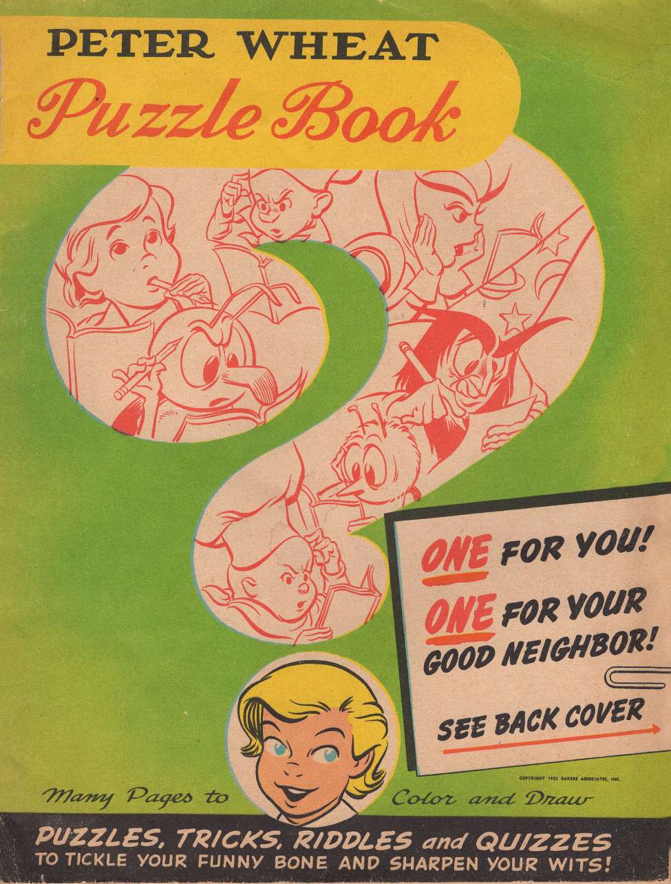 Comic Book Cover For Peter Wheat Puzzle Book