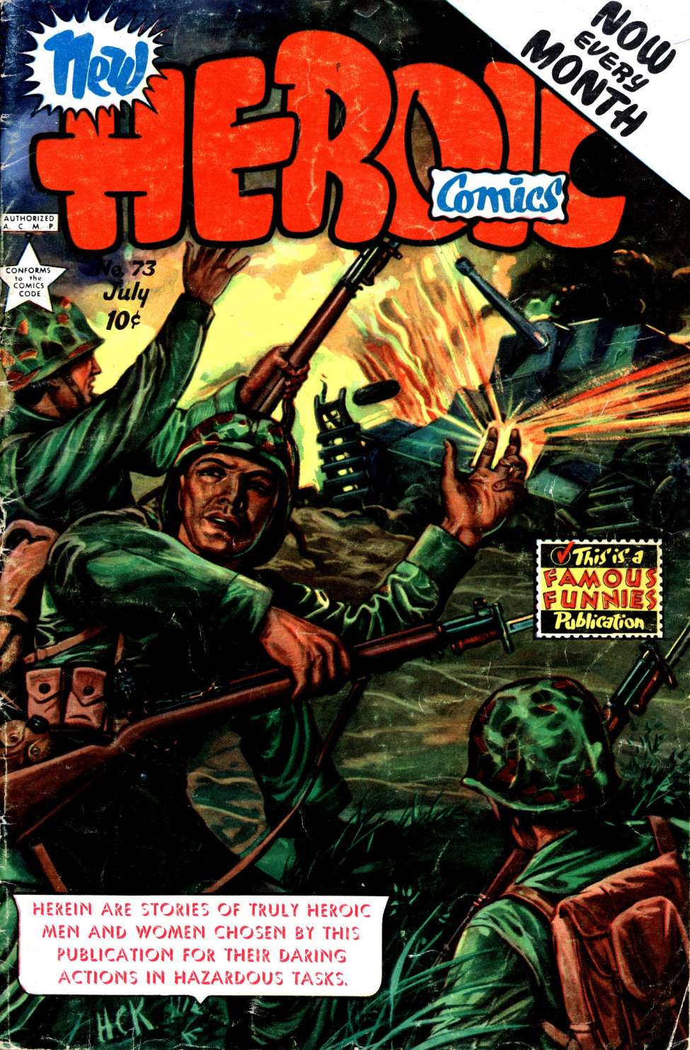Comic Book Cover For New Heroic Comics 73