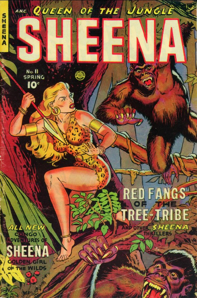 Comic Book Cover For Sheena, Queen of the Jungle 11