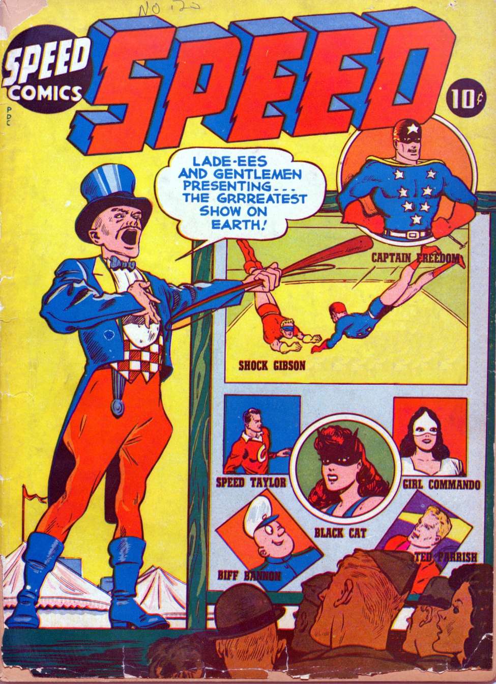 Comic Book Cover For Speed Comics 25