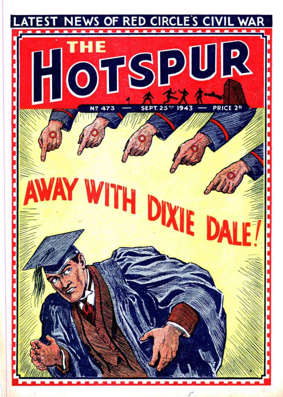 Comic Book Cover For The Hotspur 473