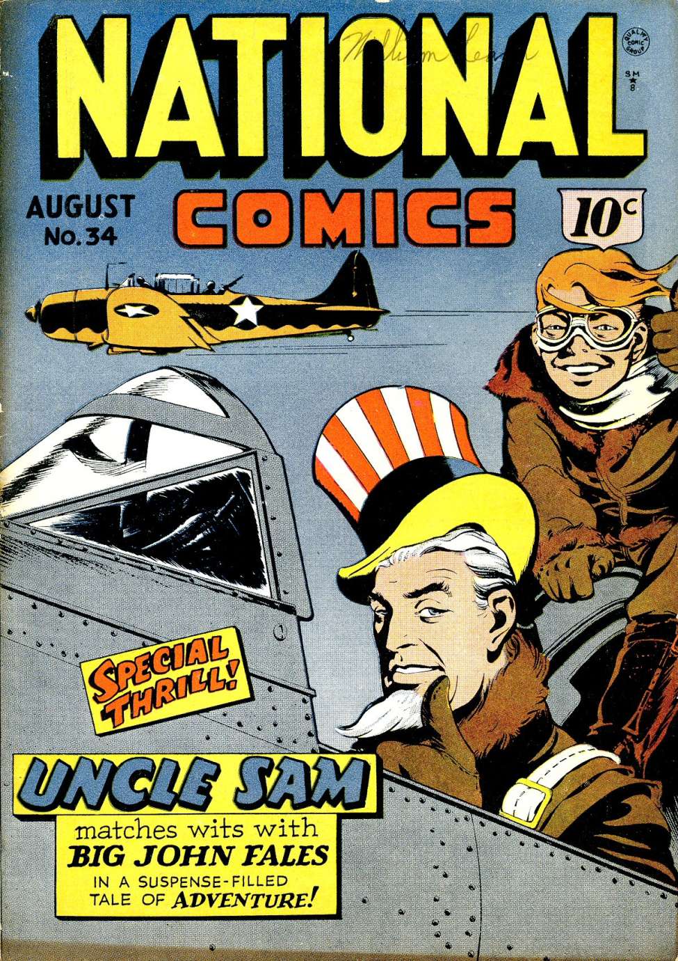 Comic Book Cover For National Comics 34 - Version 2
