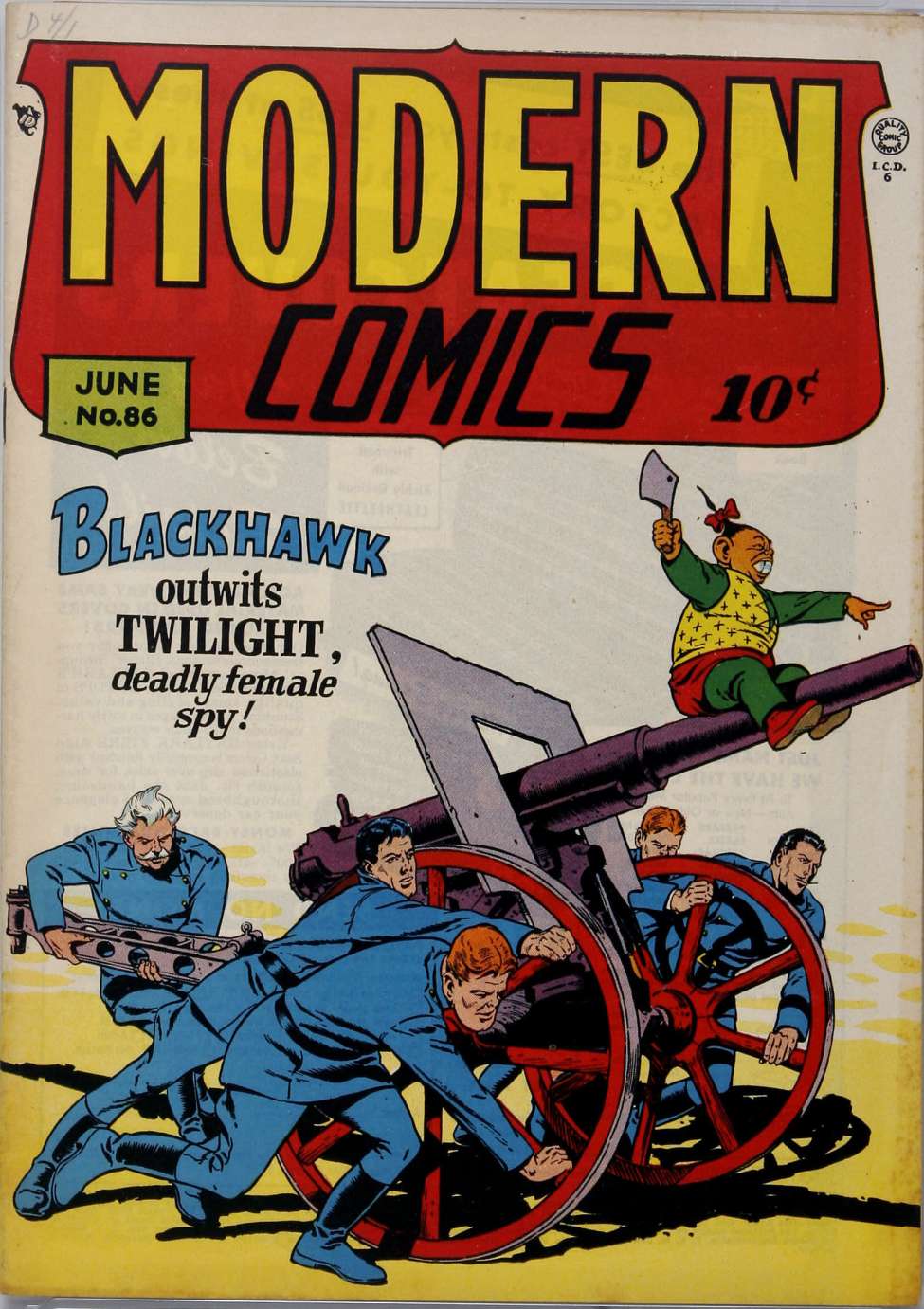 Comic Book Cover For Modern Comics 86