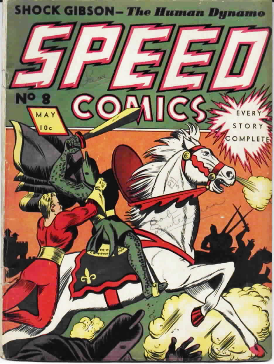 Book Cover For Speed Comics 8