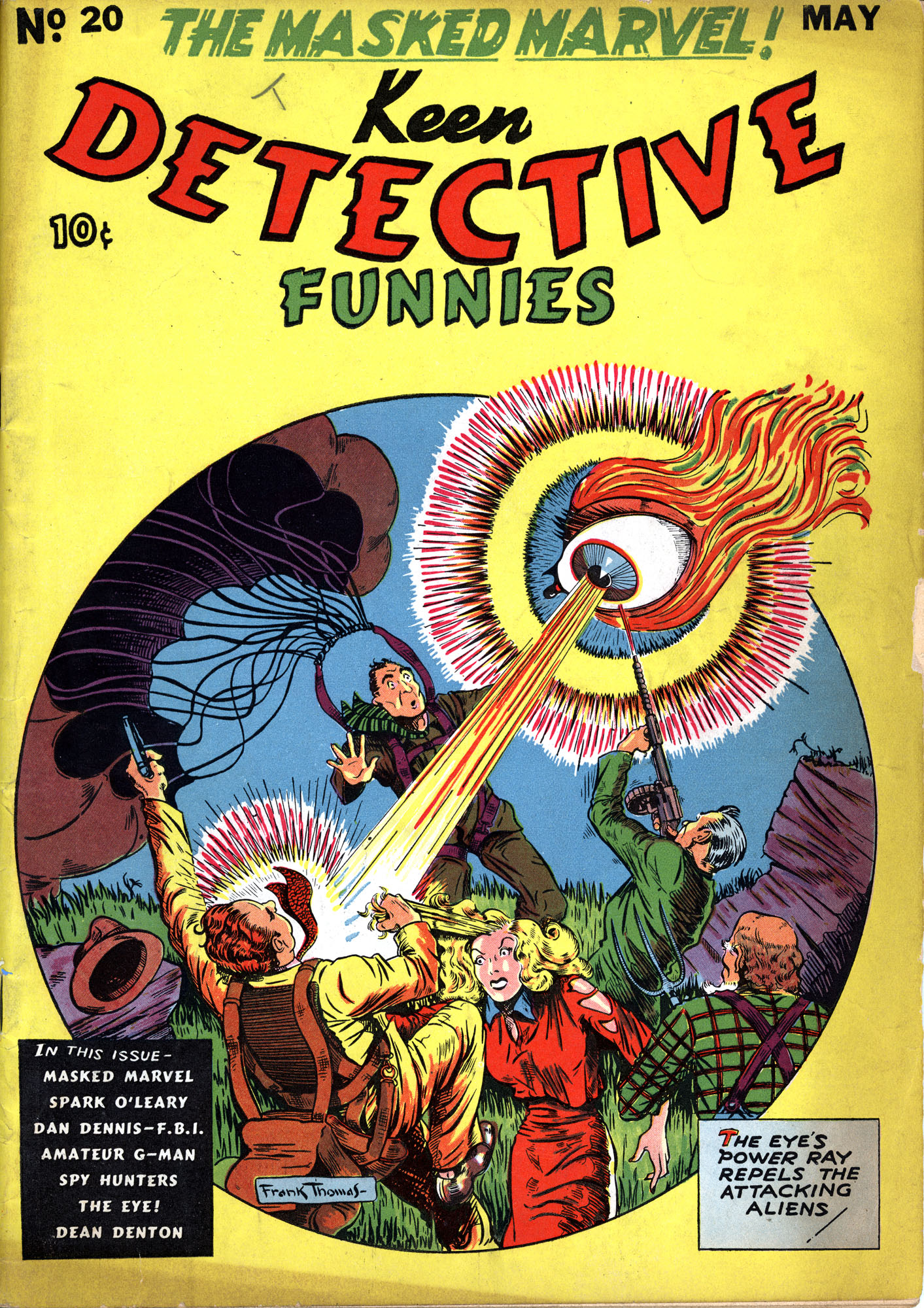 Comic Book Cover For Keen Detective Funnies 20