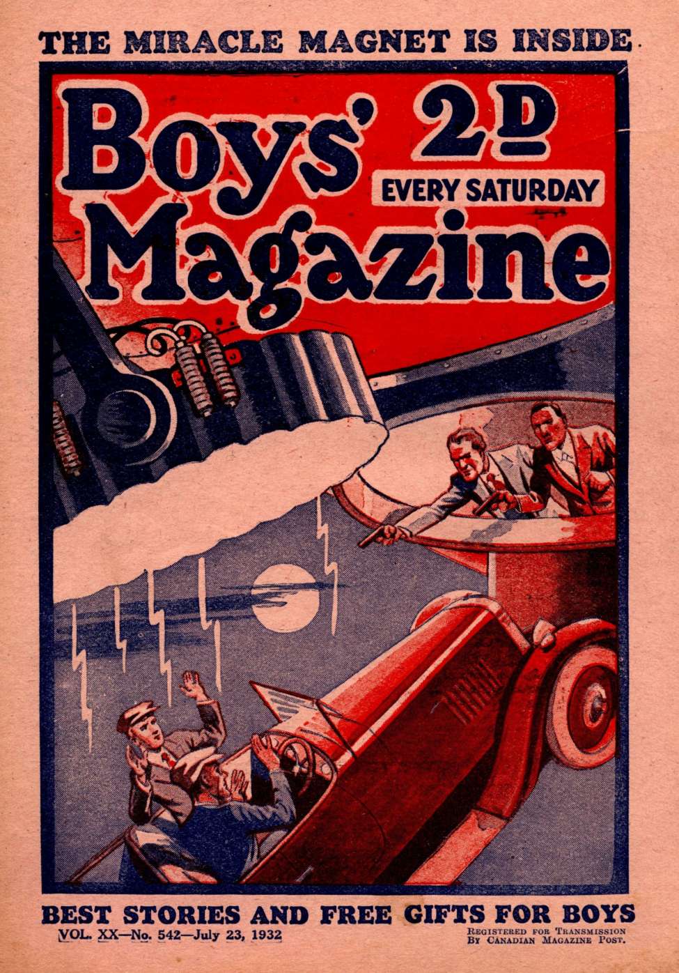 Book Cover For Boys' Magazine 542
