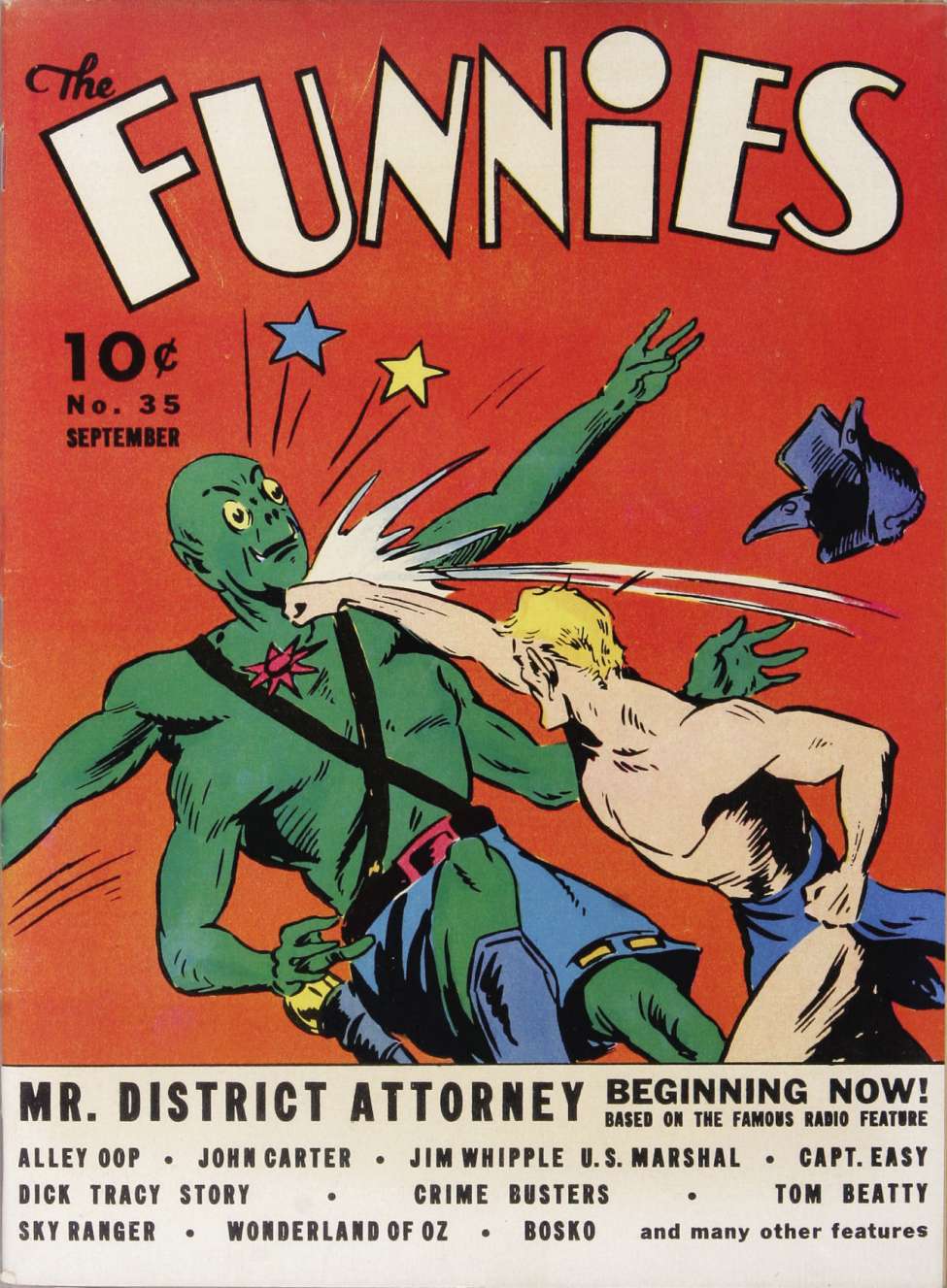 Comic Book Cover For The Funnies 35