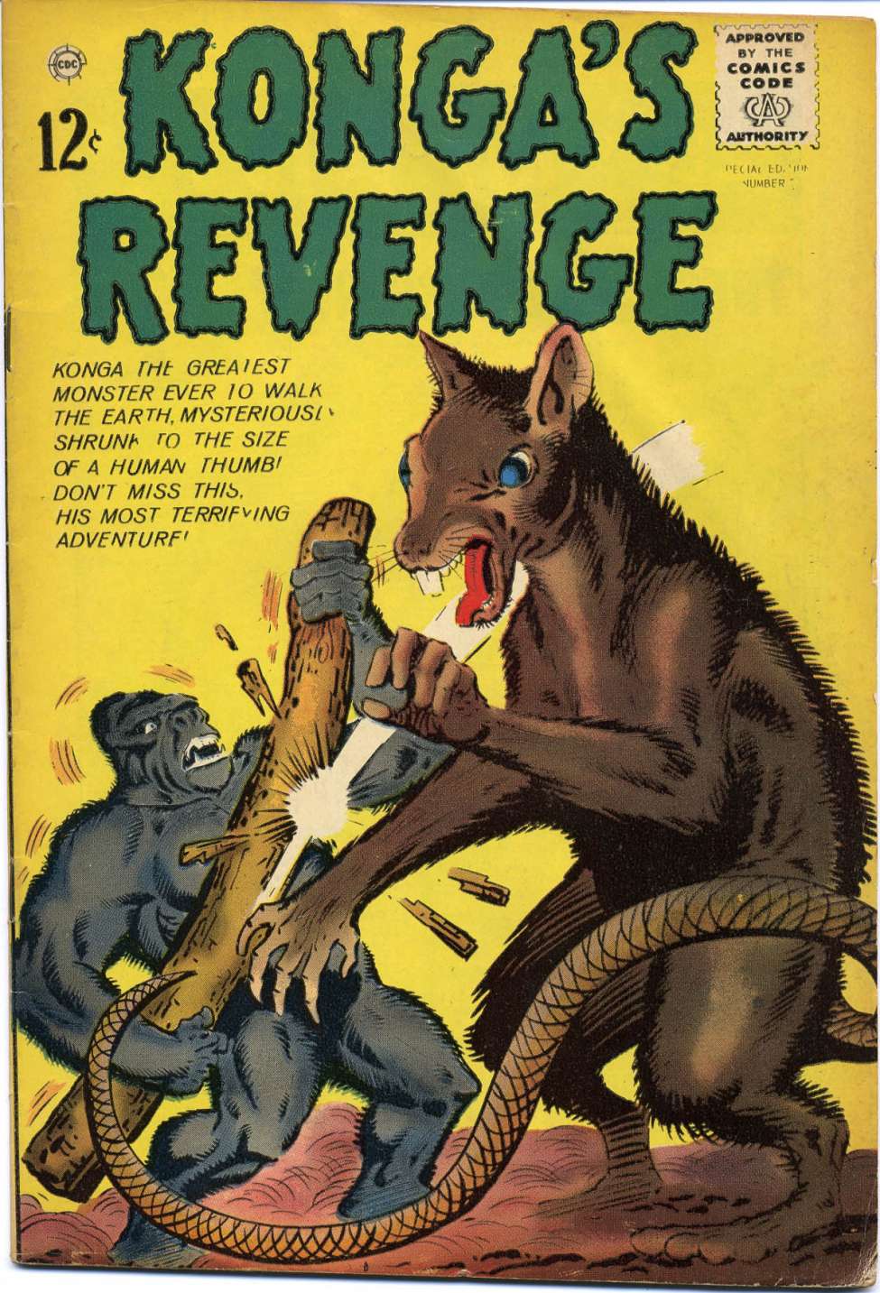 Comic Book Cover For Konga's Revenge 2