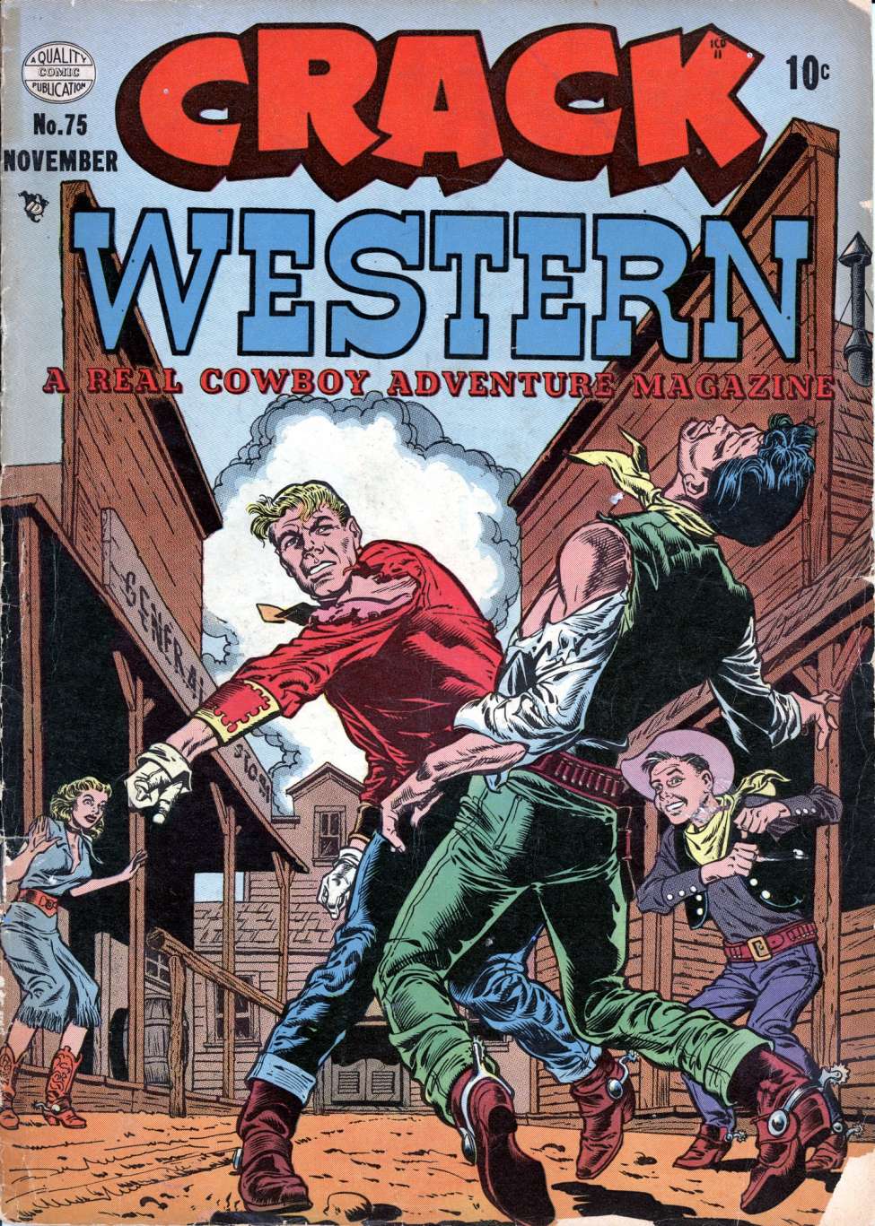Comic Book Cover For Crack Western 75 (alt) - Version 2