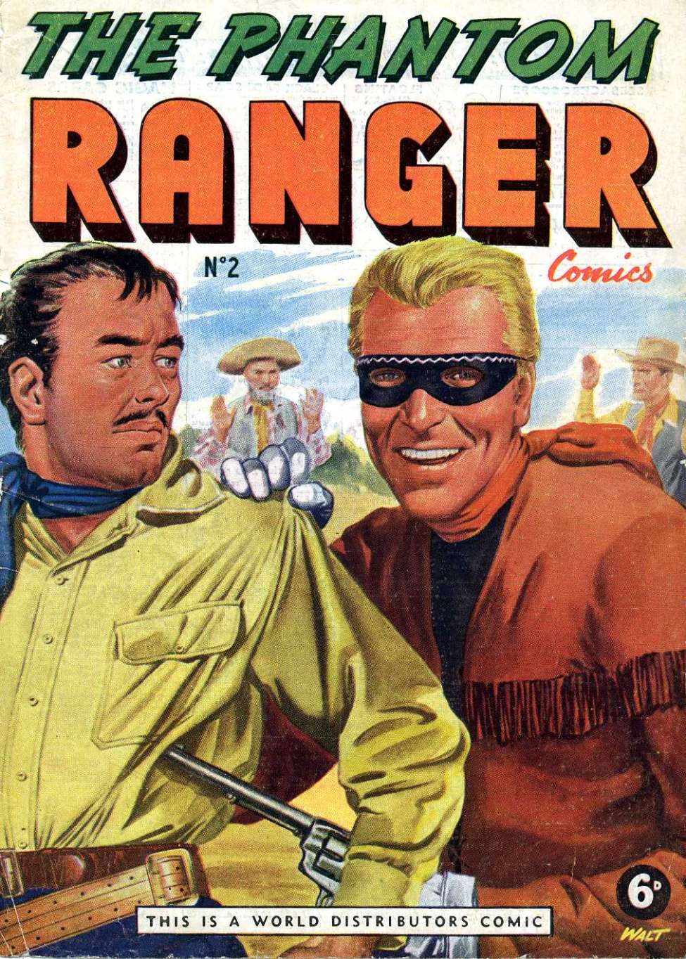 Comic Book Cover For The Phantom Ranger 2