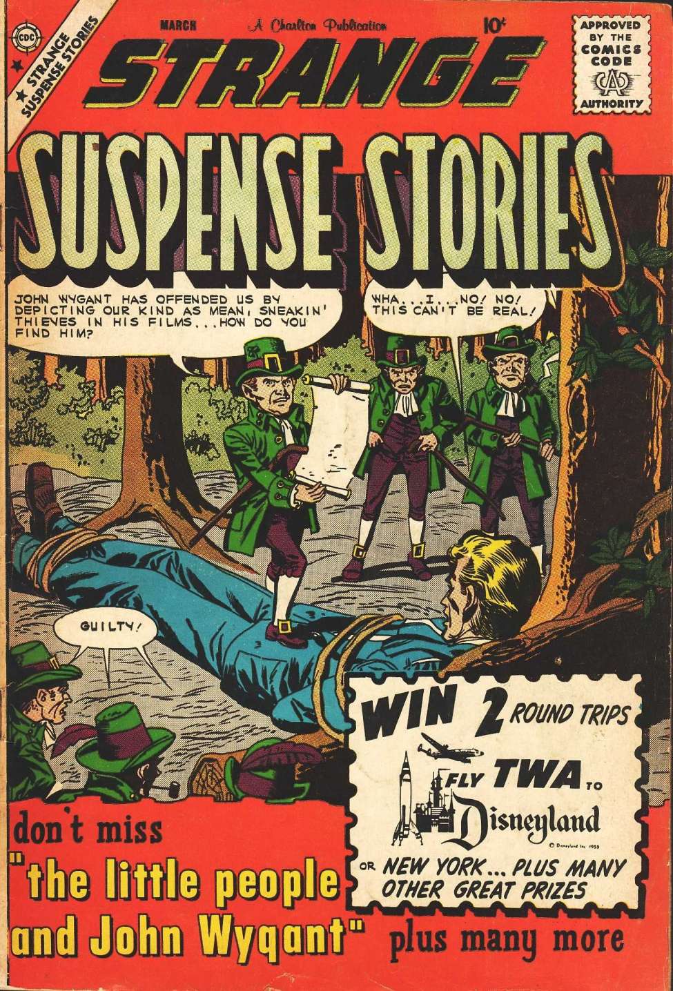 Comic Book Cover For Strange Suspense Stories 46