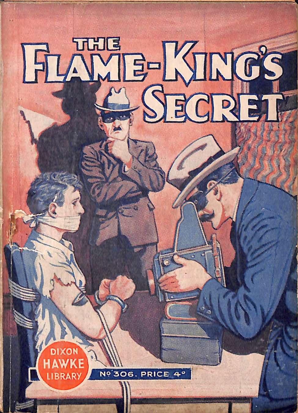 Comic Book Cover For Dixon Hawke Library 306 - The Flame-King's Secret