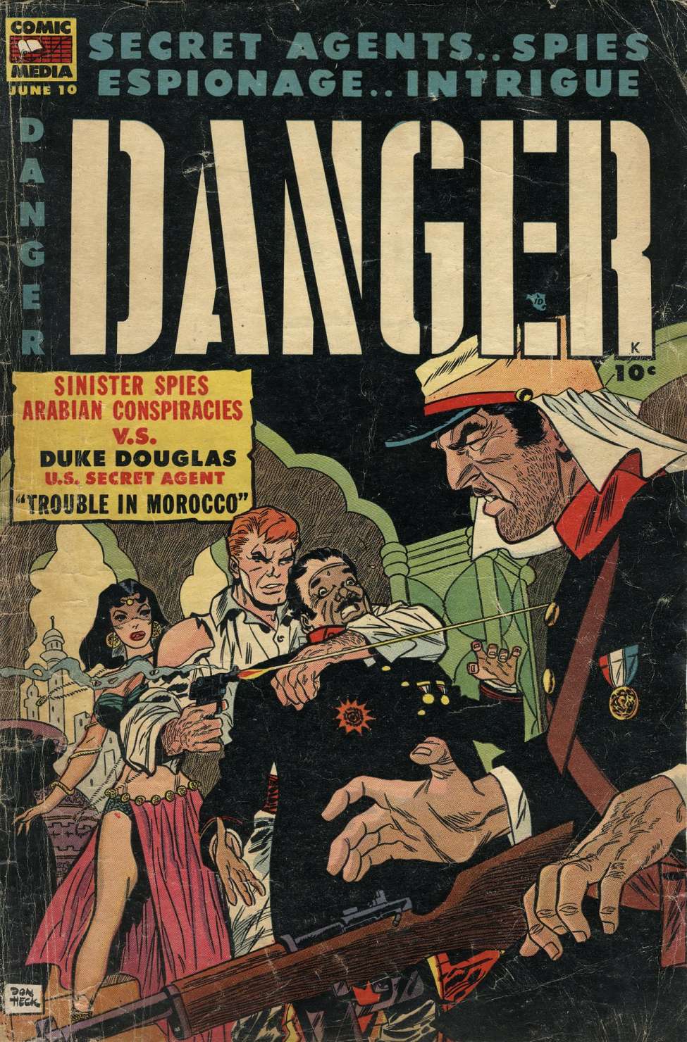 Comic Book Cover For Danger 10
