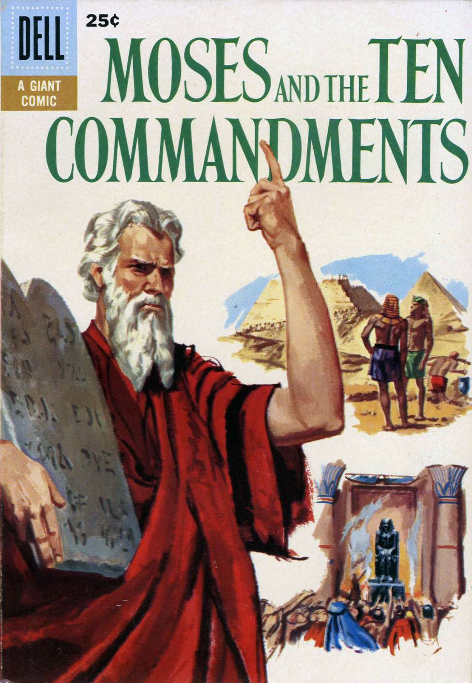 Book Cover For Moses and the Ten Commandments 1