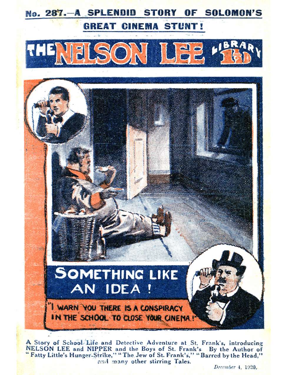 Comic Book Cover For Nelson Lee Library s1 287 - Something Like an Idea