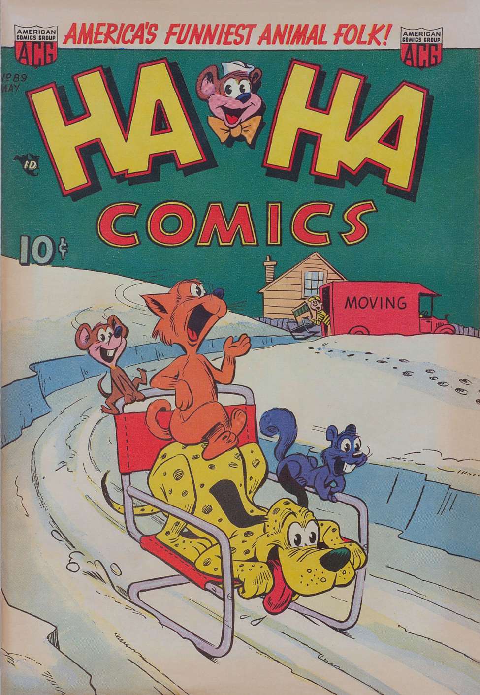 Comic Book Cover For Ha Ha Comics 89