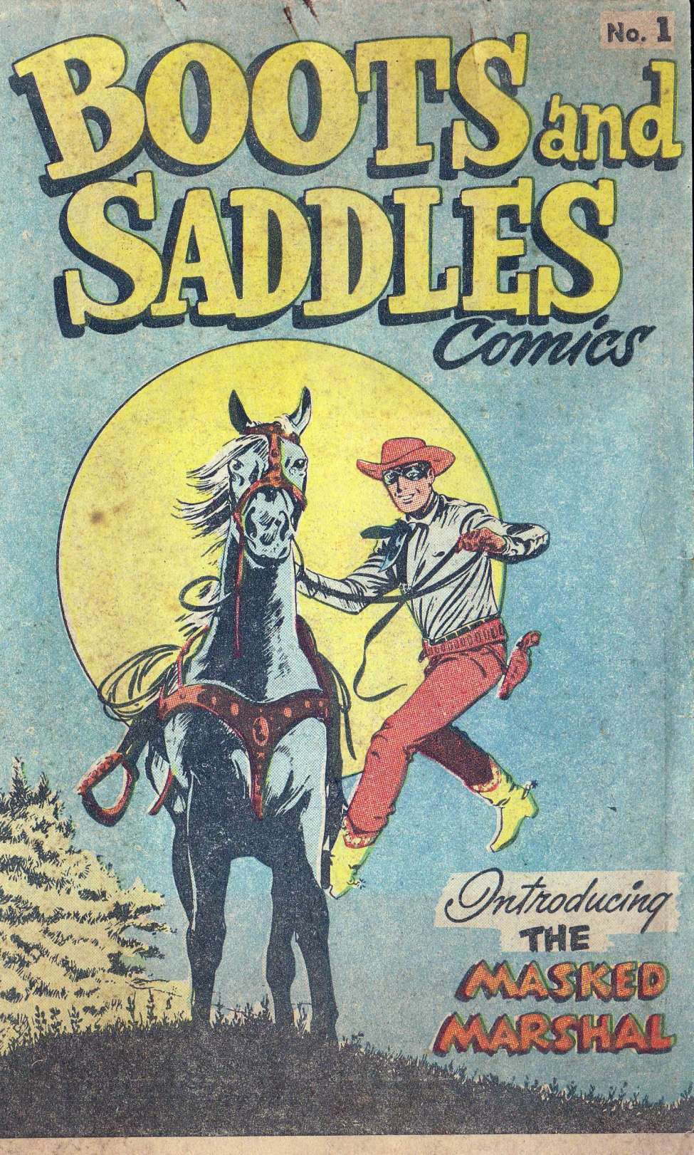 Comic Book Cover For Boots & Saddles