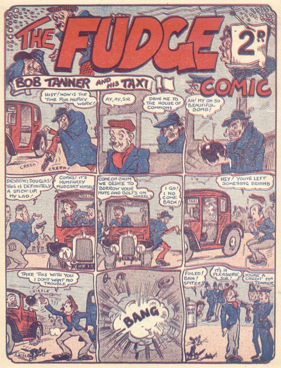 Comic Book Cover For Fudge Comic