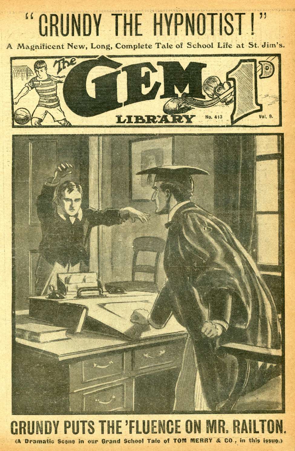 Book Cover For The Gem v2 413 - Grundy the Hypnotist