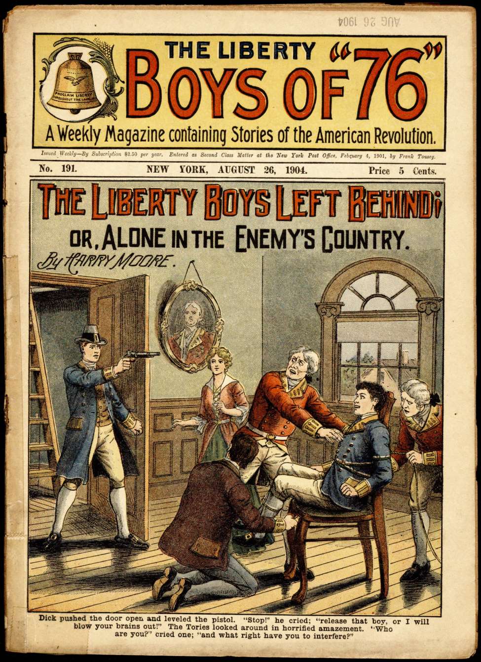 Book Cover For The Liberty Boys of 76 191 - The Liberty Boys Left Behind